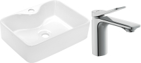 

Умывальник со смесителем Invena, Neri CE-22-001-W + Odra 63050