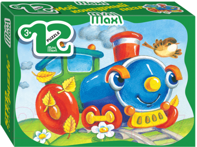 Изображение товара Пазл Step Puzzle Mini-maxi Паровозик / 87003 (12эл)