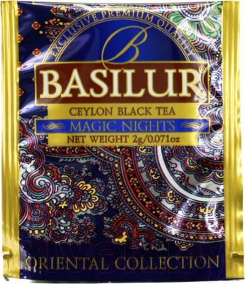 Чай пакетированный Basilur НRC Oriental Magic Nights (100пак)