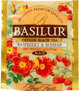 Чай пакетированный Basilur НRC Magic Fruits Raspberry & Rosehip (100пак)