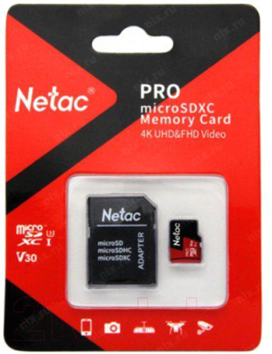 Карта памяти Netac P500 Extreme Pro 512GB (NT02P500PRO-512G-R) (с адаптером)