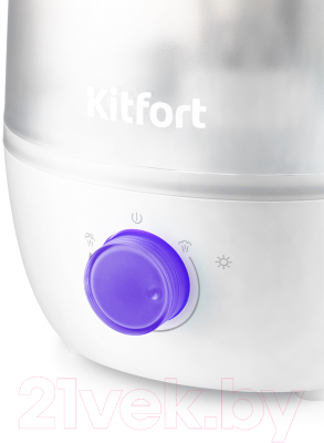Ультразвуковой увлажнитель воздуха Kitfort KT-2842-1 (белый/фиолетовый)