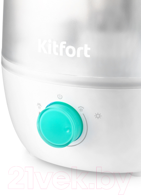 Ультразвуковой увлажнитель воздуха Kitfort KT-2842-3 (белый/бирюзовый)