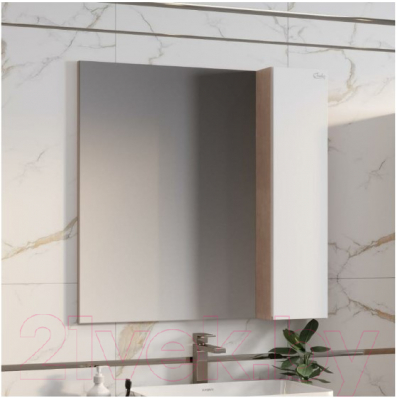 Шкаф с зеркалом для ванной Onika Алеста 80.00 R (208095)
