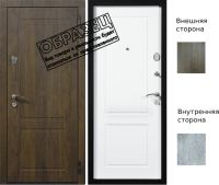 

Входная дверь Staller, Comfort ЮП-2 орех темный/ЮП-2 верона бьянко