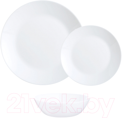 Набор столовой посуды Luminarc Zelie V16311 (12пр, белый)