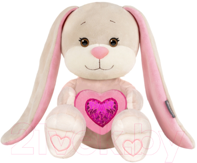 Мягкая игрушка Jack&Lin Зайка с розовым сердцем / JL-051901-25-2