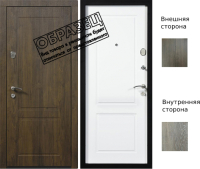 

Входная дверь Staller, Comfort ЮП-2 орех темный/ЮП-2 дуб шале натуральный внут. откр
