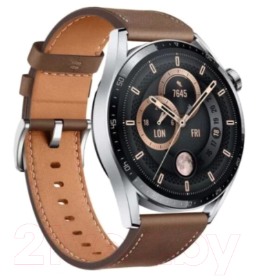 Умные часы Huawei Watch GT 3 JPT-B29 Stainless Steel Case (коричневый)