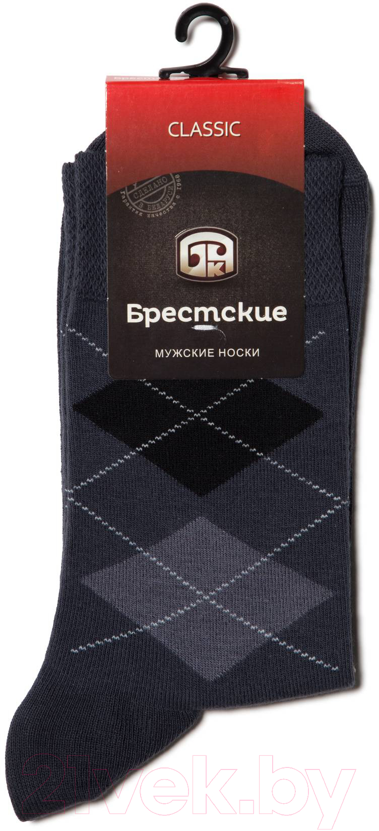 Носки Брестские Classic 2122 рис. 016 / 14С2122-Д38 (р.25, темно-серый) — фото 2