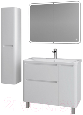Шкаф с зеркалом для ванной Grossman Адель 90 / 209004