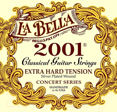 Струны для классической гитары La Bella 2001EH Extra Hard