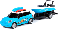 Автомобиль игрушечный Полесье Круиз с катером на прицепе / 92496 - 