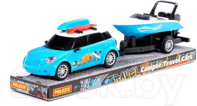 Автомобиль игрушечный Полесье Круиз с катером на прицепе / 92496