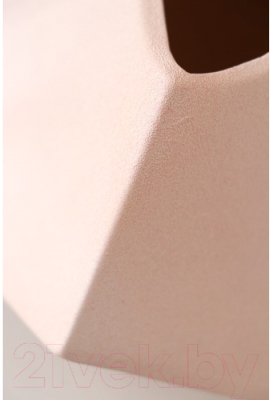 Ваза Красная глина Куб / 4846884 (пудровая, 12 см)