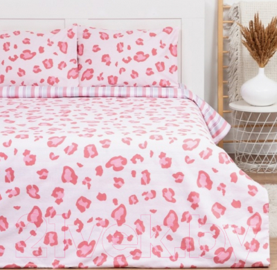Комплект постельного белья Love Life Pink Leopard / 7841028