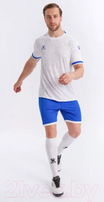 Футбольная форма Kelme Short-Sleeved Football Suit / 8151ZB1001-100 (L, белый)