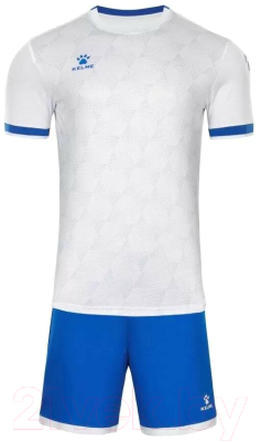 Футбольная форма Kelme Short-Sleeved Football Suit / 8151ZB1001-100 (M, белый)