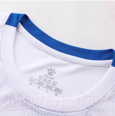 Футбольная форма Kelme Short-Sleeved Football Suit / 8151ZB1001-100 (XL, белый)