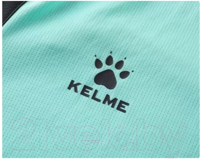 Футболка спортивная детская Kelme Short Sleeve Training Suit / 8151ZB3007-328 (р.150, мятный/черный)