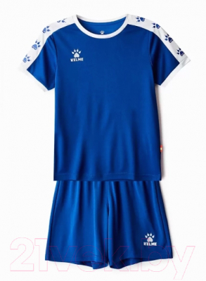 Футбольная форма Kelme Short Sleeve Football Set Kids / 3883033-409 (170, синий)