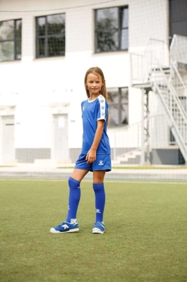 Футбольная форма Kelme Short Sleeve Football Set Kids / 3883033-409 (170, синий)