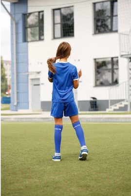 Футбольная форма Kelme Short Sleeve Football Set Kids / 3883033-409 (170, синий)