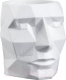 Кашпо Хорошие сувениры Геометрическая голова / 7004797 (белое, 0,15 л / 9х9х7,5см) - 