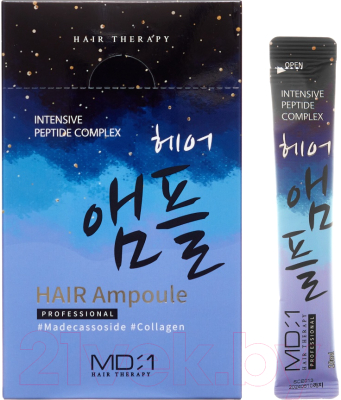 Маска для волос Med B MD-1 Intensive Peptide Complex Hair Ampoule (20x10мл)