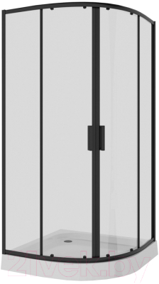 Душевой уголок Niagara NG-6807-08 100x100x190 (черный/прозрачное стекло)