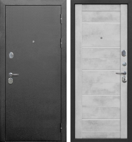 Входная дверь Гарда Муар Царга 9см серебро/бетон снежный (96x205, правая) - 