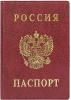 Обложка на паспорт DPS Россия / 2203.В-103 (бордовый) - 