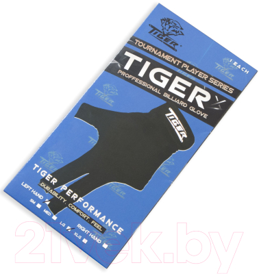 Перчатка для бильярда Tiger Tiger-X / 45.410.04.5 (XL, черный)