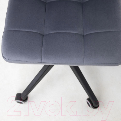 Кресло офисное Алвест AV 246 (серый бархат H-14/черный пластик)