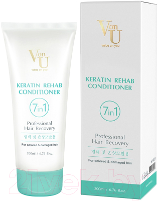 Набор косметики для волос Von-U Keratin Rehab Шампунь 200мл + Кондиционер 200мл