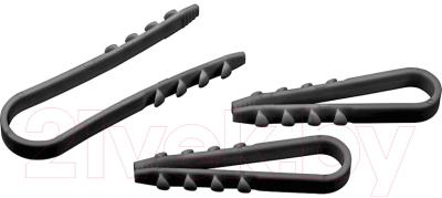 Изображение товара Дюбель-хомут Vikont Electro Круглый 11-18 (50шт, черный)