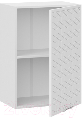 Шкаф навесной для кухни ТриЯ Беатрис 1В5 (белый/холст белый)