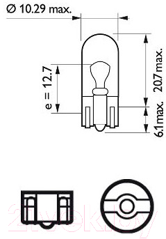 Изображение товара Комплект автомобильных ламп Philips 12961LLECOB2 (2шт)