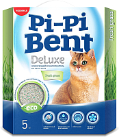Наполнитель для туалета Pi-Pi-Bent Bent Deluxe Fresh Grass (5кг) - 