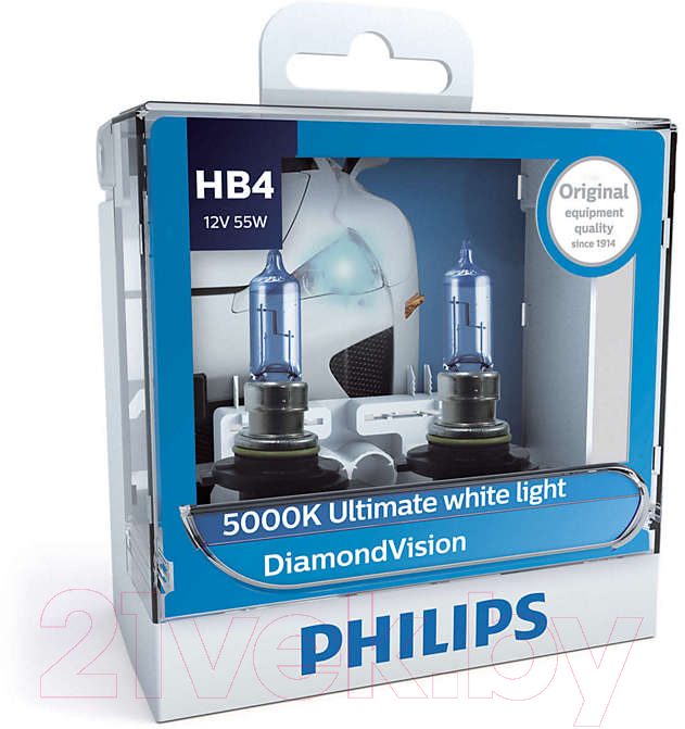 Комплект автомобильных ламп Philips HB4 9006DVS2 (2шт)