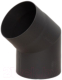Поворот дымохода LaVa 45xД120 (черный) - 