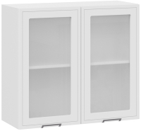 Шкаф навесной для кухни ТриЯ Беатрис 1В8С (белый/холст белый) - 
