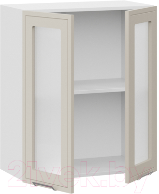 Шкаф навесной для кухни ТриЯ Беатрис 1В6С (белый/холст латте)