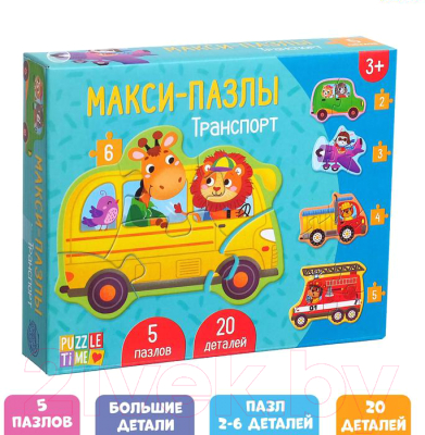 Развивающая игрушка Puzzle Time Транспорт / 5378742 (20эл)