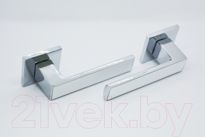 Изображение товара Ручка дверная Abriss R50.120 CP/WH (хром/белая вставка)