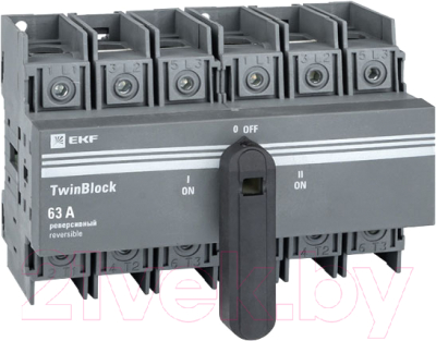Блок-разъединитель EKF TwinBlock PROxima / tb-s-63-3p-rev (с рукояткой)