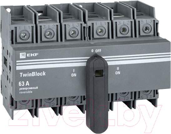 Блок-разъединитель EKF TwinBlock PROxima / tb-s-63-3p-rev