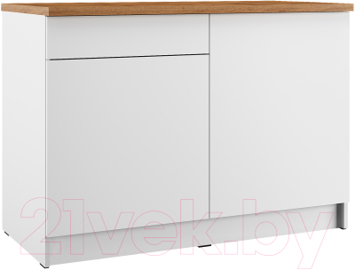 Шкаф-стол кухонный Eligard Urban ШСКс 120 (белый/дуб ланселот)