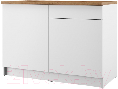 Шкаф-стол кухонный Eligard Urban ШСКс 120 (белый/дуб ланселот)
