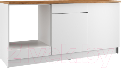 Шкаф-стол кухонный Eligard Urban ШСКс 180 (белый/дуб ланселот)